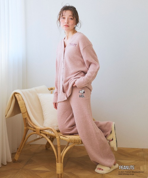 セール】【PEANUTS/ピーナッツ】SNOOPYもこもこルームウェアロング