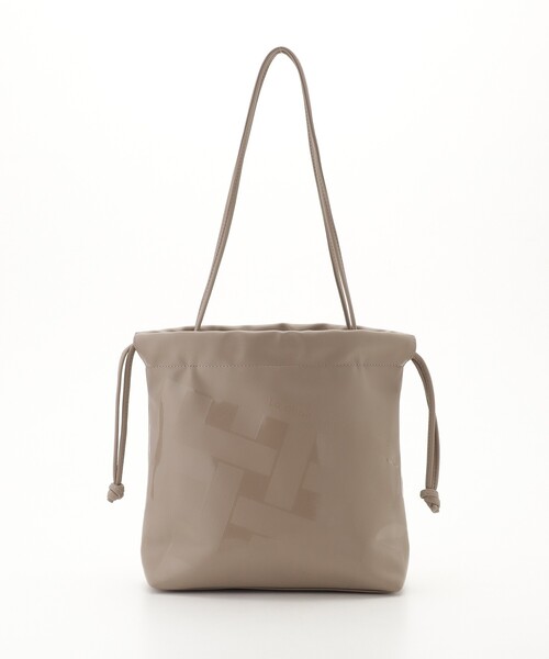 &Bridge(アンドブリッジ)の「Laquoh(ラ・クーオ) 巾着型トートバッグ(トートバッグ・レディース・ナチュラル/ダークグレー・99)」の1枚目の写真