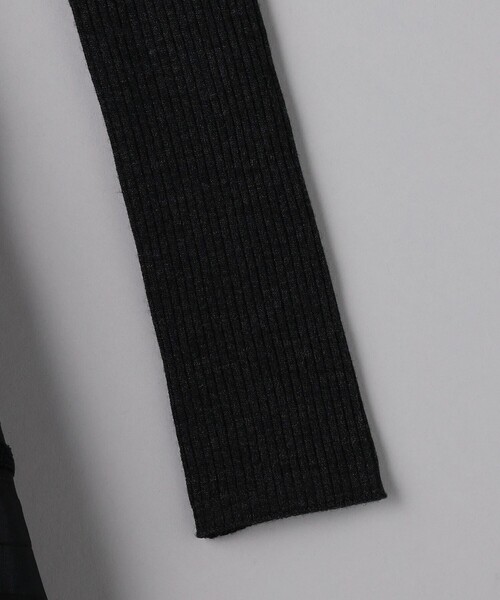 UNITED ARROWS（ユナイテッドアローズ）の「フィット＆フレア シアーボーダー コンビワンピース（ワンピース・レディース・ブラック/ダークグレー・FREE）」の14枚目の写真