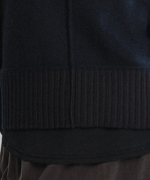 PUBLIC TOKYO（パブリックトウキョウ）の「エアウールショートニット（ニット/セーター・レディース・ホワイト/グレー/サックスブルー/ベージュ/ネイビー/モカ・FREE）」の17枚目の写真