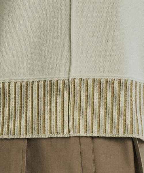 PUBLIC TOKYO（パブリックトウキョウ）の「エアウールショートニット（ニット/セーター・レディース・ホワイト/グレー/サックスブルー/ベージュ/ネイビー/モカ・FREE）」の18枚目の写真