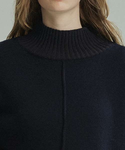 PUBLIC TOKYO（パブリックトウキョウ）の「エアウールショートニット（ニット/セーター・レディース・ホワイト/グレー/サックスブルー/ベージュ/ネイビー/モカ・FREE）」の22枚目の写真