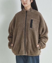 pairmanon（ペアマノン）の「【リンクコーデ】【ママサイズ】ボアジップブルゾン（ブルゾン）」