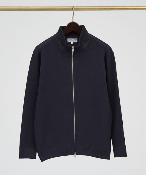 ABAHOUSE GRAY(アバハウスグレイ)の「【定番人気】12ゲージ 畦編み ドライバーズニット / ジップアップニット(カーディガン/ボレロ・メンズ・ブラック/グレー/ホワイト/ネイビー・46/48)」の21枚目の写真