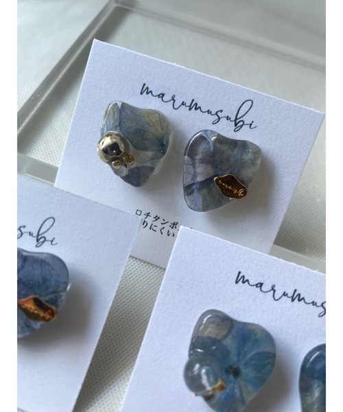 tone（トーン）の「【marumusubi】antique Heart ピアス(MA)（ピアス（両耳用）・レディース・クリア/シルバー/ゴールド・FREE）」の3枚目の写真