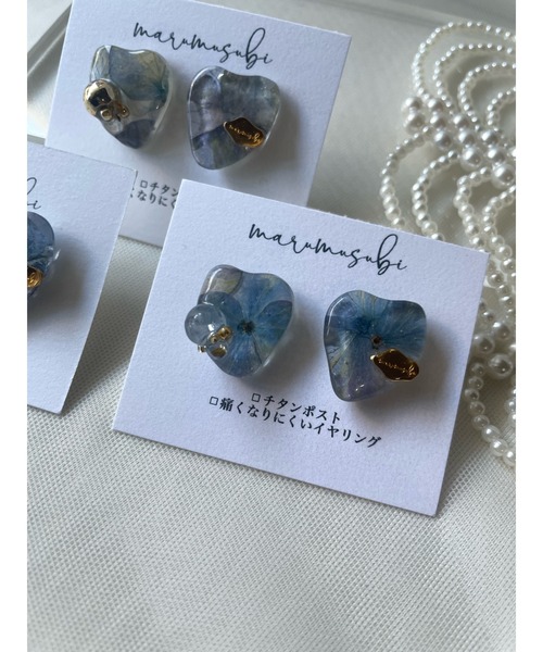 tone（トーン）の「【marumusubi】antique Heart ピアス(MA)（ピアス（両耳用）・レディース・クリア/シルバー/ゴールド・FREE）」の7枚目の写真