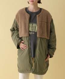 LEPSIM（レプシィム）の「【産前・産後対応】マタニティ／リバーシブル切り替えキルティングコート　116956（マタニティウェア/グッズ）」