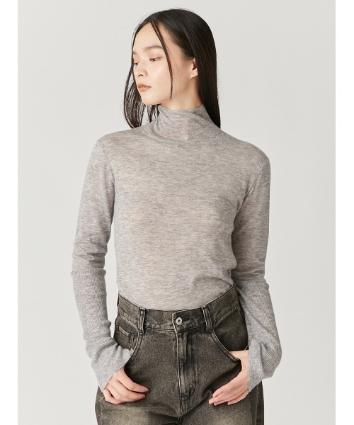 FRAY I.D（フレイアイディー）の「ソフトウールシンプルリブニット