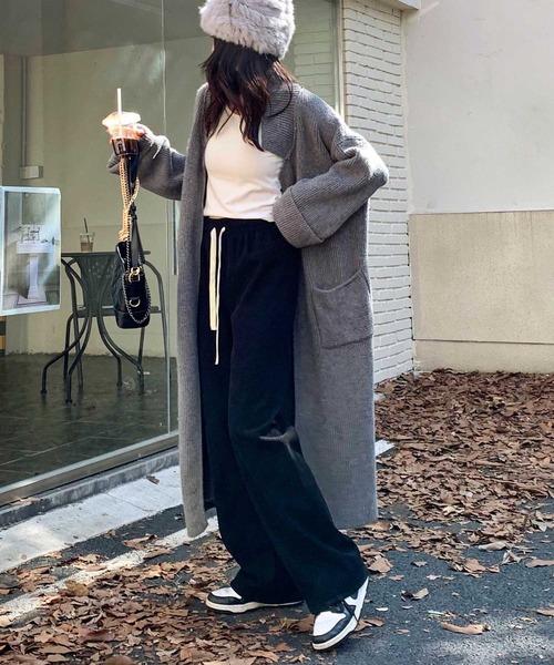 OSYAREVO(オシャレボ)の「コーデュロイ パンツ(スウェットパンツ・レディース・カーキ/クリーム/グレー/ブラック・LARGE/X-LARGE/MEDIUM)」の7枚目の写真