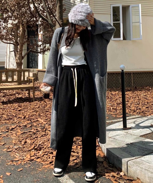 OSYAREVO(オシャレボ)の「コーデュロイ パンツ(スウェットパンツ・レディース・カーキ/クリーム/グレー/ブラック・LARGE/X-LARGE/MEDIUM)」の11枚目の写真