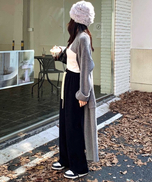 OSYAREVO(オシャレボ)の「コーデュロイ パンツ(スウェットパンツ・レディース・カーキ/クリーム/グレー/ブラック・LARGE/X-LARGE/MEDIUM)」の12枚目の写真