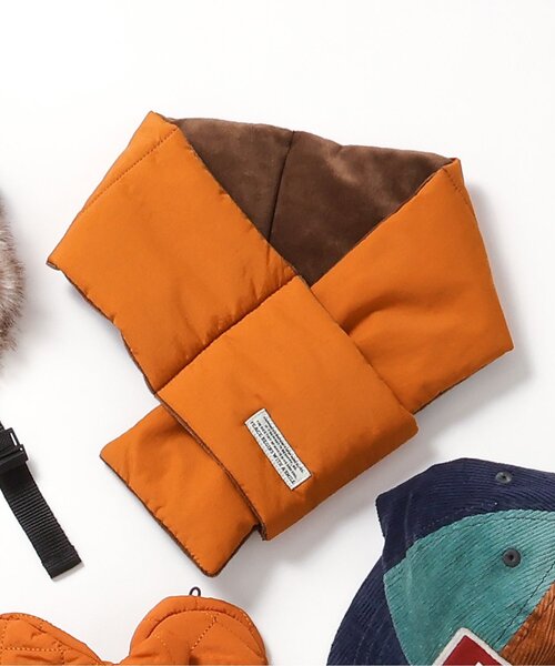 BREEZE（ブリーズ）の「キルトマフラー（マフラー・キッズ・ブラック/アイボリー/キャメル・MEDIUM/SMALL）」の3枚目の写真