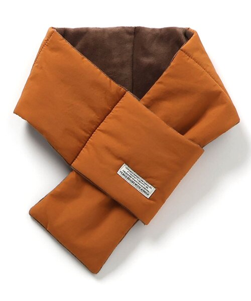 BREEZE（ブリーズ）の「キルトマフラー（マフラー・キッズ・ブラック/アイボリー/キャメル・MEDIUM/SMALL）」の6枚目の写真