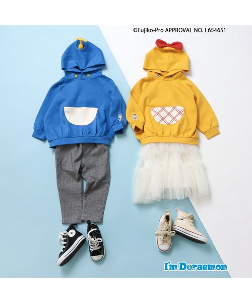 apres les cours（アプレレクール）の「【リンク】Im Doraemon キャラクターパーカー（パーカー・キッズ・イエロー/ブルー・80/90/100/110/120/130）」の15枚目の写真