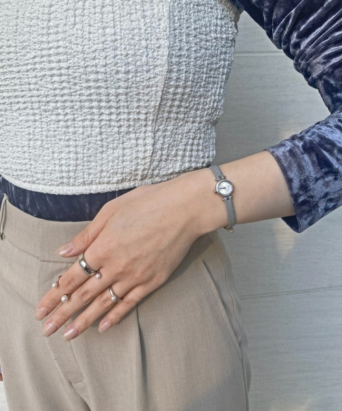 ダイヤモンド サークルフェイス ウォッチ（アナログ腕時計）｜ete