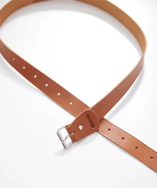 NECESSARY or UNNECESSARY（ネセサリーオアアンネセサリー）の「【necessary or unnecessary】NOUN LEATHER BELT 'NORMAL'（ベルト・メンズ・ブラック/ホワイト/キャメル・FREE）」の4枚目の写真