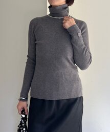 Omekashi | ホールガーメントタートルリブニット(ニット/セーター)