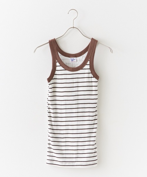 MILLER（ミラー）の「R.P.miller/ミラー PANELRIB Cup US Tank タンクトップ（タンクトップ・レディース・レッド系その他/ブラウン/ホワイト系その他/グレー/ブラウン系その他/ブラック/アイボリー/レッド系/レッド系1/ネイビー/グリーン/ダークブルー・FREE）」の17枚目の写真