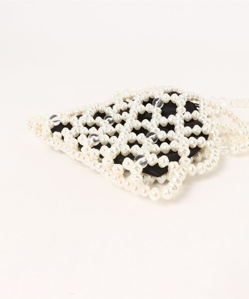 MOUSSY(マウジー)の「MIX BEADS PEARL バッグ(ハンドバッグ・レディース・オフホワイト・FREE)」の12枚目の写真