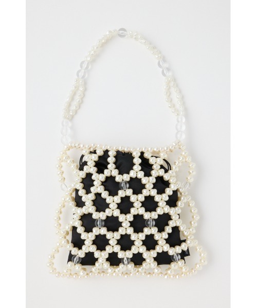 MOUSSY(マウジー)の「MIX BEADS PEARL バッグ(ハンドバッグ・レディース・オフホワイト・FREE)」の5枚目の写真