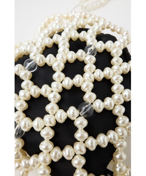 MOUSSY(マウジー)の「MIX BEADS PEARL バッグ(ハンドバッグ・レディース・オフホワイト・FREE)」の8枚目の写真