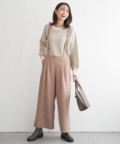 ikka（イッカ）の「幾何ジャガードニットプルオーバー（ニット/セーター・レディース・ベビーピンク/ブラック/ブルー/オフホワイト・L/M/S）」の6枚目の写真