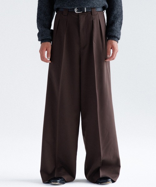 y's ワイドストレートスラックス　サイズ4 Wide straight slacks / ワイドストレートスラックス