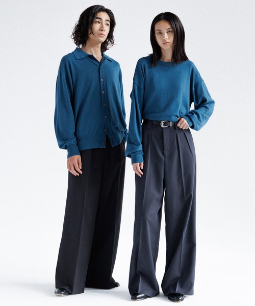 sinss 24AW ワイドストレートスラックス（セットアップ可能） Wide straight slacks / ワイドストレートスラックス