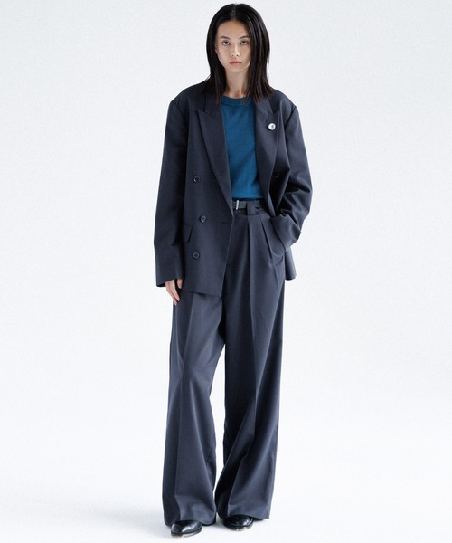 sinss 24AW ワイドストレートスラックス（セットアップ可能） Wide straight slacks / ワイドストレートスラックス