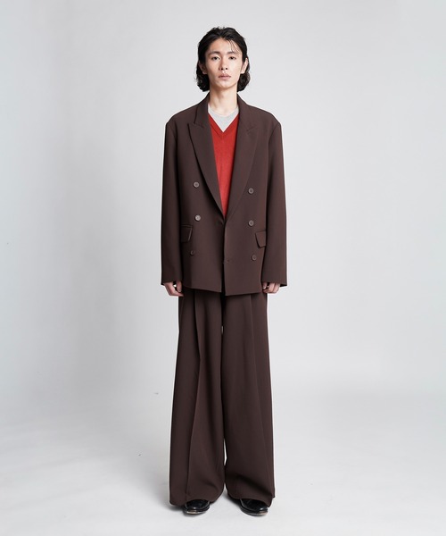 SINSS(シンス)の「Wide straight slacks / ワイドストレートスラックス(セットアップ可能)(スラックス・メンズ・ブラック/ブラウン/チャコール・MEDIUM/SMALL/LARGE/X-SMALL)」の13枚目の写真