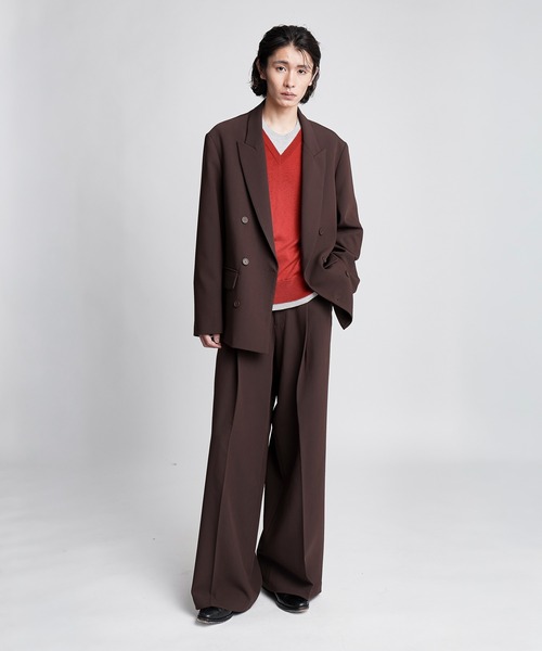 SINSS(シンス)の「Wide straight slacks / ワイドストレートスラックス(セットアップ可能)(スラックス・メンズ・ブラック/ブラウン/チャコール・MEDIUM/SMALL/LARGE/X-SMALL)」の15枚目の写真