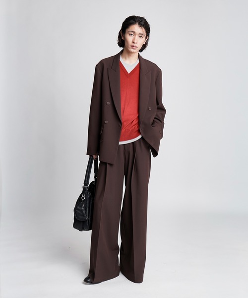 SINSS(シンス)の「Wide straight slacks / ワイドストレートスラックス(セットアップ可能)(スラックス・メンズ・ブラック/ブラウン/チャコール・MEDIUM/SMALL/LARGE/X-SMALL)」の17枚目の写真