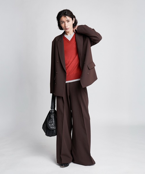 SINSS(シンス)の「Wide straight slacks / ワイドストレートスラックス(セットアップ可能)(スラックス・メンズ・ブラック/ブラウン/チャコール・MEDIUM/SMALL/LARGE/X-SMALL)」の19枚目の写真