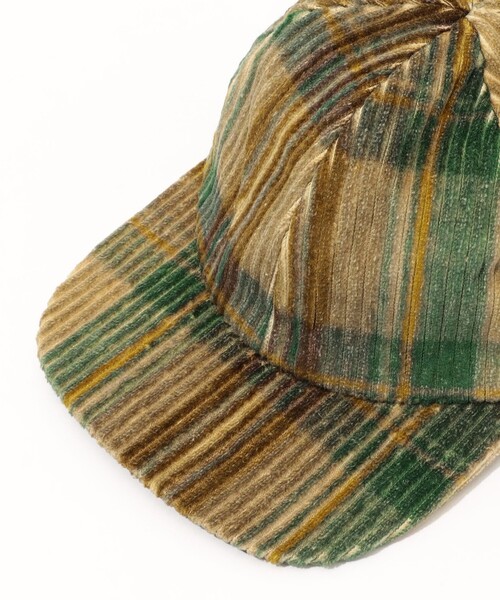 CABaN チェックプリントコーデュロイ キャップ（キャップ）｜CABaN