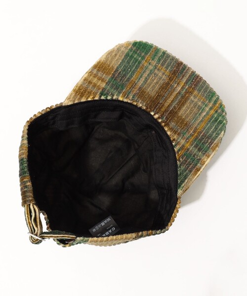 caban（キャバン）の「CABaN チェックプリントコーデュロイ キャップ（キャップ・メンズ・ダークブラウン/ブラウン系その他/ライトベージュ・FREE）」の4枚目の写真