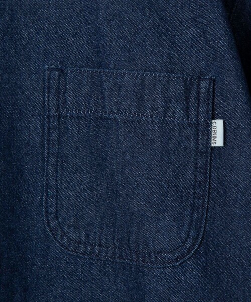 coen（コーエン）の「【C.DENIMS】デニムレギュラーカラーシャツ（シャツ/ブラウス・メンズ・ライトブルー/ネイビー/グレー・M/L/XL）」の21枚目の写真
