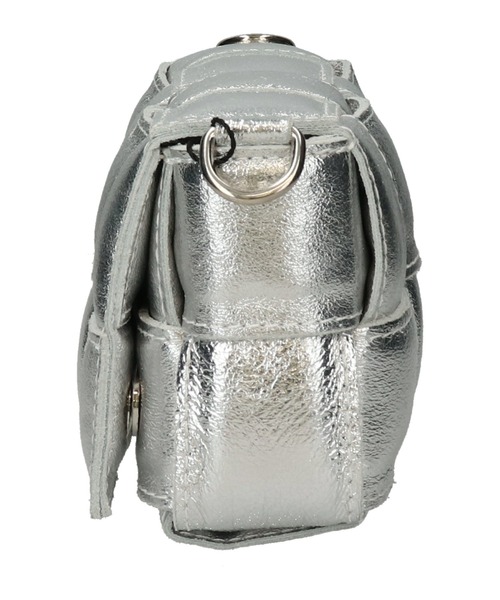 andrea cardone（アンドレアカルドネ）の「【ANDREA CARDONE】イントレチャートレザーショルダーバッグ(Q56415)（ショルダーバッグ・レディース・シルバー・ALL）」の6枚目の写真