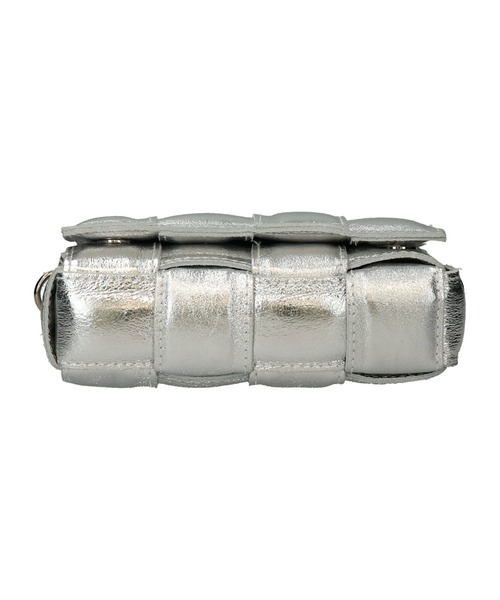 andrea cardone（アンドレアカルドネ）の「【ANDREA CARDONE】イントレチャートレザーショルダーバッグ(Q56415)（ショルダーバッグ・レディース・シルバー・ALL）」の9枚目の写真