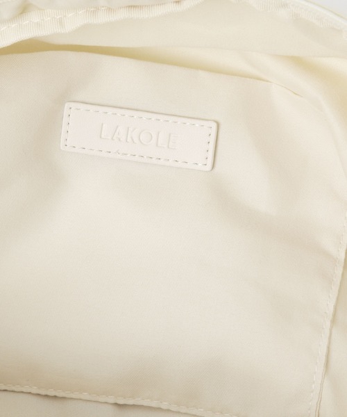 LAKOLE（ラコレ）の「3ドロストラージショルダーバッグ / 253062（ショルダーバッグ・レディース・ブラック/オフホワイト・FREE）」の7枚目の写真