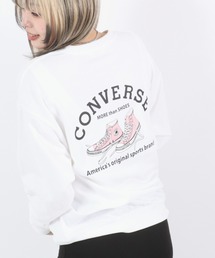CONVERSE（コンバース）の「CONVERSE（コンバース）ハイカットスニーカーグラフィックルーズシルエットスウェットトレーナー（スウェット）」