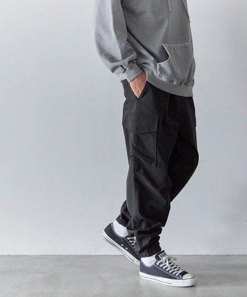 coca（coca）（コカ）の「ジョガーカーゴパンツ（カーゴパンツ・メンズ・ブラック/カーキ・XL/M/L）」の4枚目の写真