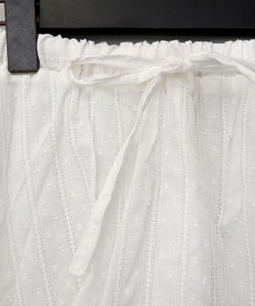 STYLEBLOCK(スタイルブロック)の「綿レースレイヤードミニスカート(スカート・レディース・ホワイト/レッド/ブラック・M)」の7枚目の写真