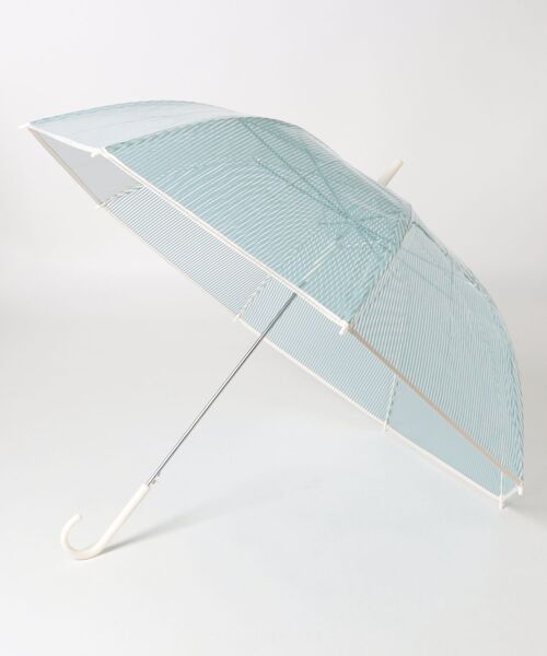 studio CLIP(スタディオクリップ)の「クリアパイピングビニール傘(長傘・レディース・グレー/ホワイト/ネイビー/ダークブルー/オフホワイト/ベージュ/スカイブルー・FREE)」の7枚目の写真