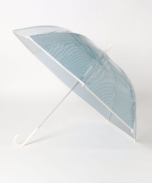 studio CLIP(スタディオクリップ)の「クリアパイピングビニール傘(長傘・レディース・グレー/ホワイト/ネイビー/ダークブルー/オフホワイト/ベージュ/スカイブルー・FREE)」の5枚目の写真