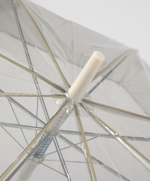 studio CLIP(スタディオクリップ)の「クリアパイピングビニール傘(長傘・レディース・グレー/ホワイト/ネイビー/ダークブルー/オフホワイト/ベージュ/スカイブルー・FREE)」の21枚目の写真