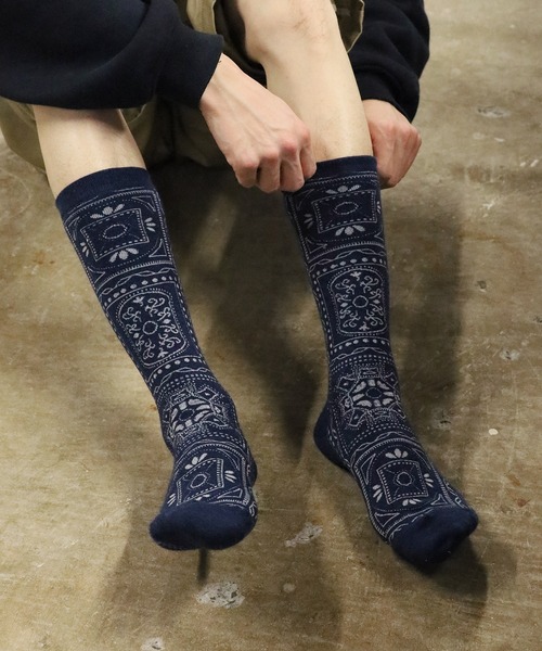 その他 anonymous ANONYMOUSISM/アノニマスイズム バンダナクルー 靴下（ソックス/靴下