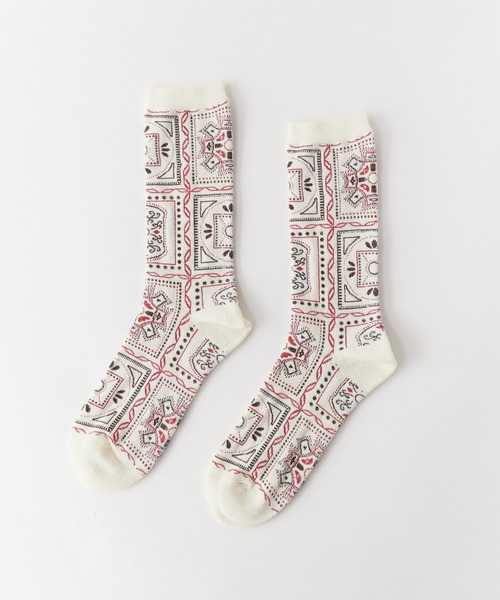 ANONYMOUSISM/アノニマスイズム バンダナクルー 靴下（ソックス