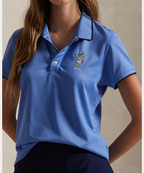 RLX GOLF(アールエルエックスゴルフ)の「テーラード フィット Polo ベア ポロシャツ(ポロシャツ・レディース・ブルー・S/M/XS)」の4枚目の写真