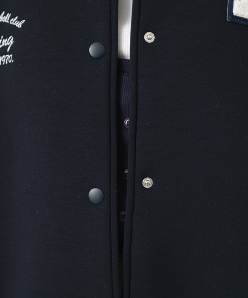 RAY CASSIN（レイカズン）の「サガラワッペンルーズスタジャン（スタジャン・レディース・ベージュ/ネイビー/グレー・FREE）」の21枚目の写真