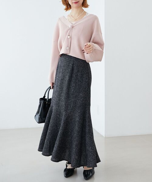 MAJESTIC LEGON(マジェスティックレゴン)の「リボンチャームビジューボタンカーデ(カーディガン/ボレロ・レディース・ミント/ピンク/アイボリー/ブルー・MEDIUM)」の17枚目の写真